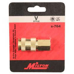 Milton Brass Coupler 1/4 in. 1 pc