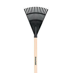 Truper Tru-Tough 54.5 in. 15 Tine Poly Shrub Rake Wood Handle