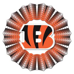 Spinfinity Designs Stainless Steel 12 in. Cincinnati Bengals Wind Spinner
