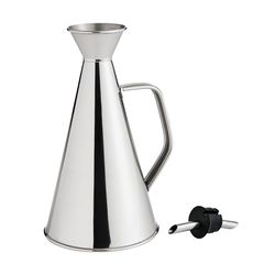 Fante's Cousin Patricia Silver Stainless Steel Olive Oil Can 500 oz