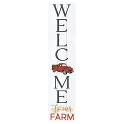 P Graham Dunn Multicolored Wood 47 in. H X 10.5 in. L X 0.75 in. W Welcome to Our Farm Porch Sign