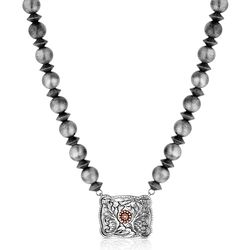 Montana Silversmiths Women's Cowgirl Pearls Buckle Necklace