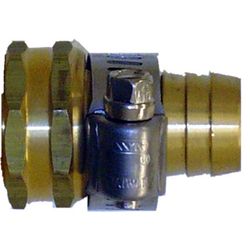 Quality Valve and Sprinkler Brass/Stainless Steel Threaded Female Hose Mender Clamp