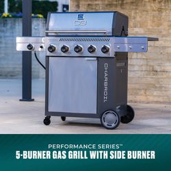 Charbroil Performance Series 5 Burner Liquid Propane Grill Gray
