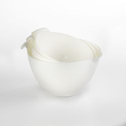 Linden Sweden 2.5 qt Polypropylene White Mixing Bowl Set 3 pc