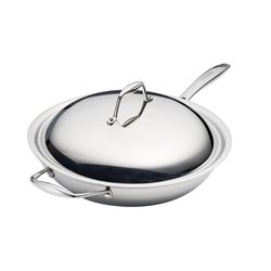 Tramontina Gourmet Stainless Steel Wok 12 in. Silver