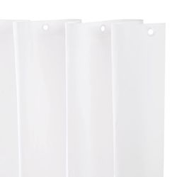 Kenney 72 in. H X 70 in. W White Shower Curtain Liner PEVA
