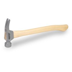 Vaughan Dalluge 21 oz Milled Face Curved Framing Hammer 18 in. Hickory Handle