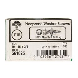 HILLMAN No. 10 Ga. X 3/4 in. L Hex Hex Washer Head Self-Drilling Screws 1 pk