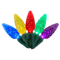 Holiday Bright Lights LED C6 Multicolored 50 ct Christmas Lights