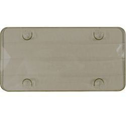 Custom Accessories Gray Polycarbonate License Plate Cover