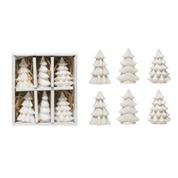 Creative Co-Op White Trees Table Decor