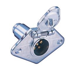 Hopkins 6 Round Vehicle Connector 6.9 in.