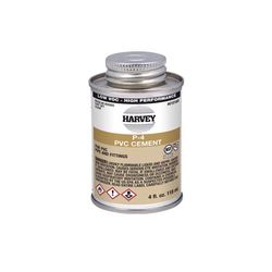 Oatey Harvey Clear Cement For PVC 4 oz