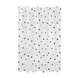 iDesign 72 in. H X 72 in. W White Frost Shower Curtain PEVA