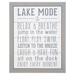Pavilion We People 15 in. H X 12 in. L Distressed Gray MDF Wall Sign