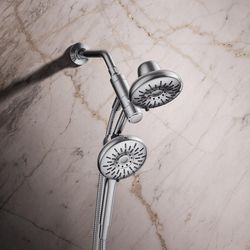 Kohler Bellerose Polished Chrome Plastic 3 settings Showerhead Combo 1.75 gpm