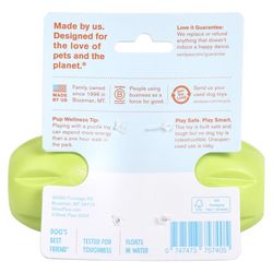 West Paw Zogoflex For Dog Green Plastic Qwizl Pet Toy Small 1 pk