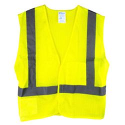 C.H. Hanson ANSI CI II Reflective Safety Vest Green One Size Fits All