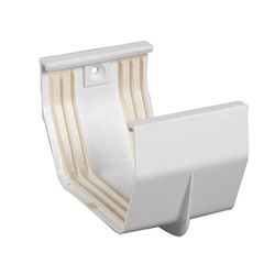 Amerimax 3 in. H X 2.5 in. W X 4.6 in. L White Vinyl U Gutter Connector