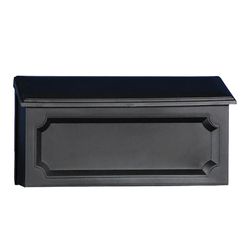 Architectural Mailboxes Windsor Classic Plastic Wall Mount Black Mailbox