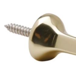Schlage 3-1/8 in. W X 7/8 in. L Metal Bright Brass Door Stop Mounts to door and wall 7/8 in.