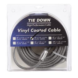 Tie Down Engineering 1/4 in. D X 30 ft. L Vinyl Coated Galvanized Steel Aircraft Cable