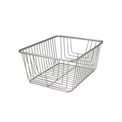 Spectrum Ashley 14.75 in. L X 11.75 in. W X 6.5 in. H Silver Storage Basket