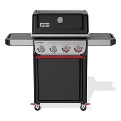 Weber Spirit E-425C LP Grill Bundle: Cover, Rotisserie, Condiment Holder, Tools