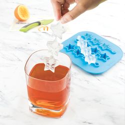 Tovolo Star Swizzle Blue Silicone Stick Ice Mold