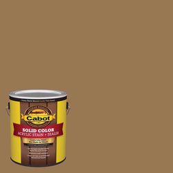 Cabot Solid Color Acrylic Stain & Sealer Solid New Cedar Water-Based Acrylic Deck Stain 1 gal