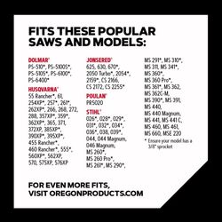 Oregon PowerCut E84 24 in. Chainsaw Chain 84 links
