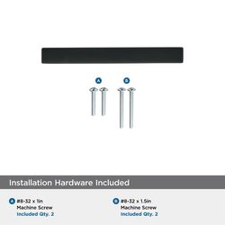 Amerock Monument Contemporary Bar Cabinet Pull 3 in. Matte Black Black 1 pk