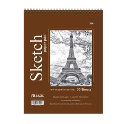 Bazic Products 9 in. W X 12 in. L Sketch Pad 30 sheet