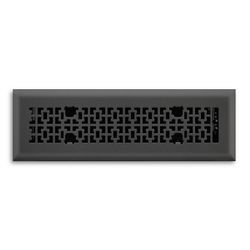 Tru Aire 2 in. H X 12 in. W 1-Way Matte Steel Floor Diffuser