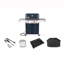 Weber Genesis SA-E-325 NG Grill Bundle: Grill, Cover, Griddle, Basket, Tools