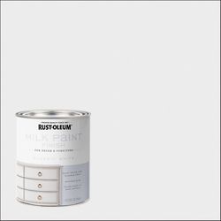 Rust-Oleum Matte Classic White Water-Based Acrylic Milk Paint 1 qt