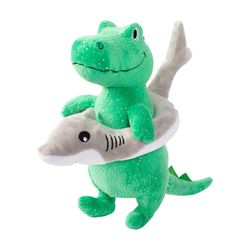 Pet Shop by Fringe Studio For Dog Multicolored Plush Shark Week Rex Dog Toy 1 pk