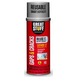 Great Stuff Smart Dispenser Ivory Polyurethane Insulating Foam Sealant 12 oz