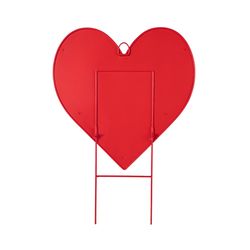 Glitzhome Happy Valentine's Day Yard Stake Metal 1 pk
