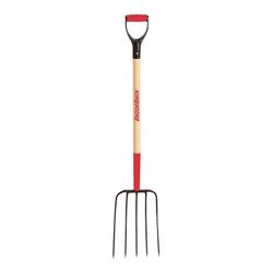Razor-Back 5 Tine Steel Compost Fork 36 in. Wood Handle