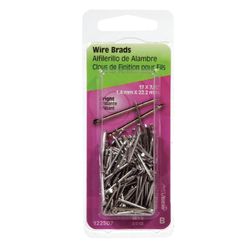 HILLMAN Anchor Wire 17 Ga. X 7/8 in. L Bright Steel Brad Nails 1 pk 2 oz