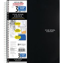 Five Star 8.5 in. W X 11 in. L Spiral Notebook