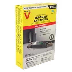 Victor Fast-Kill Brand Toxic Oat Bait Station Blocks For Mice 0.75 oz 2 pk