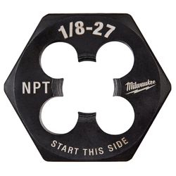 Milwaukee SAE 1/8-27 Hex Threading Die