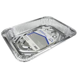 Home Plus Durable Foil Aluminum Roaster with Rack Silver