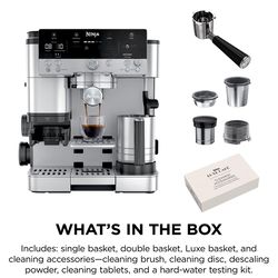 Ninja 18 oz Black/Silver Coffee & Espresso Maker