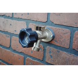 Prier 1/2 in. Crimp PEX PEX Anti-Siphon Brass Freezeless Wall Faucet