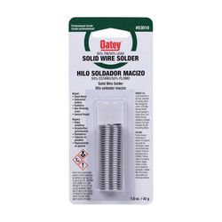 Oatey 1.5 oz Solid Wire Solder 0.75 in. D Tin/Lead 50/50 1 pc