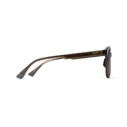 Maui Jim Kuikahi Asian Fit Sunglasses Men's Shiny Translucent Green Frame Maui Rose Lens Polarized